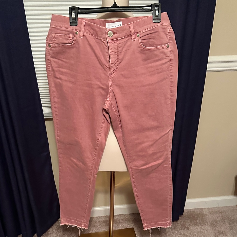 Loft Women's Modern Skinny Ankle  Jeans in Rose